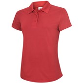 Uneek UC128 Ladies Super Cool Breathable Polo Shirt 200g Red
