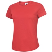 Uneek UC316 Ladies Ultra Cool Breathable T-Shirt 140g Red