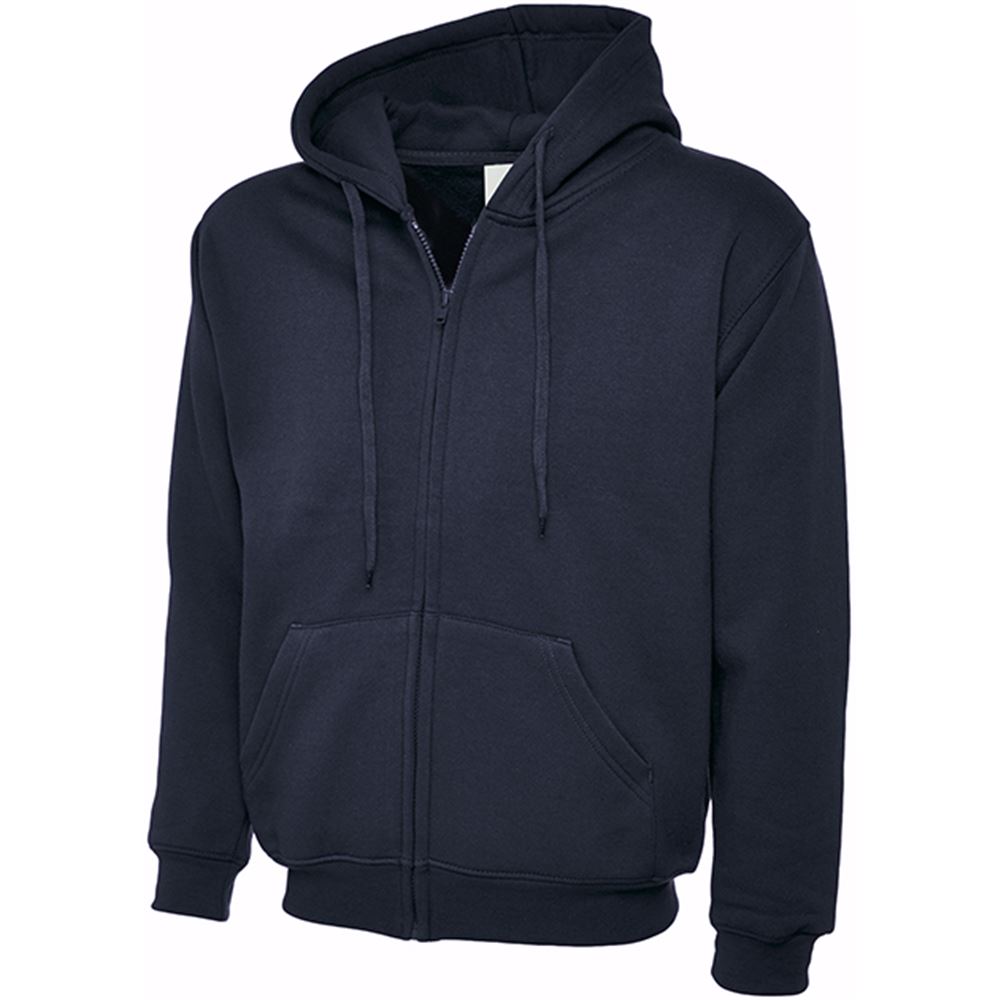 Uneek UC504 Classic Full Zip Hooded Sweatshirt | Safetec Direct