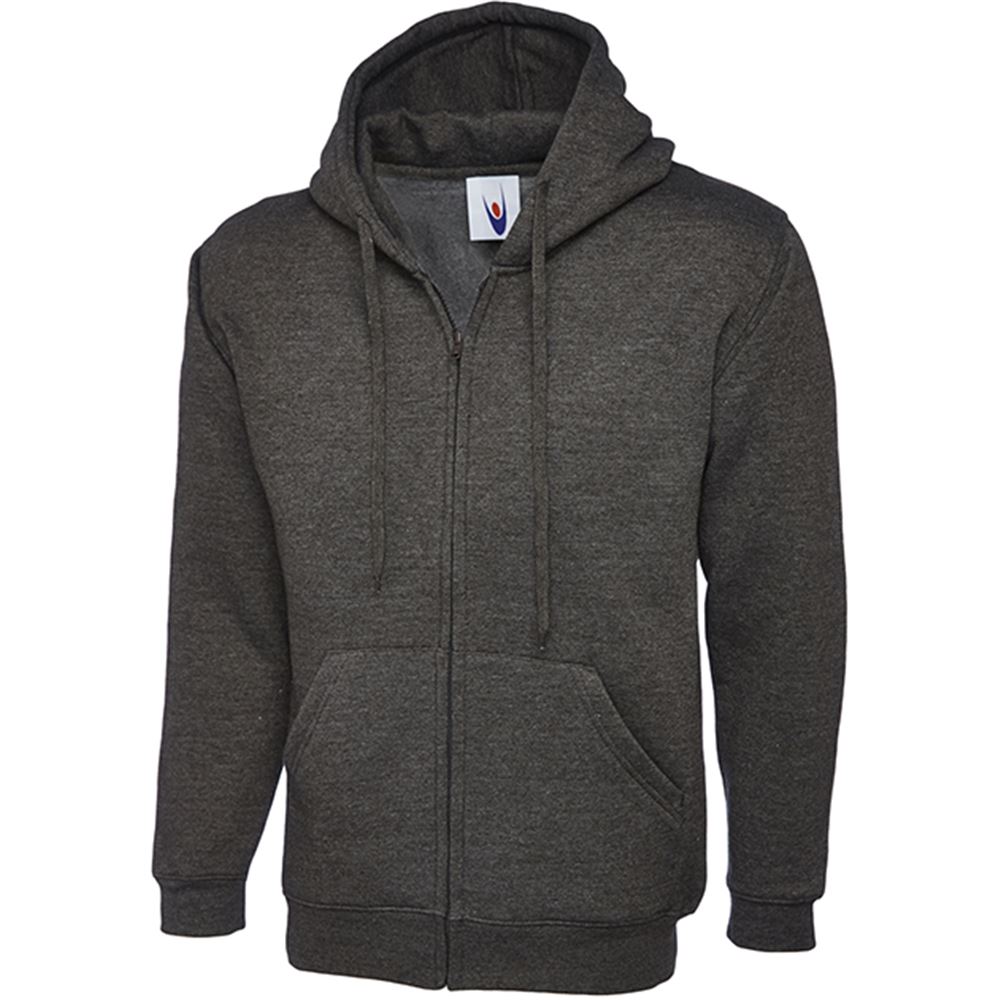 Uneek UC504 Classic Full Zip Hooded Sweatshirt | Safetec Direct