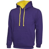 Uneek UC507 Contrast Hooded Sweatshirt 300g