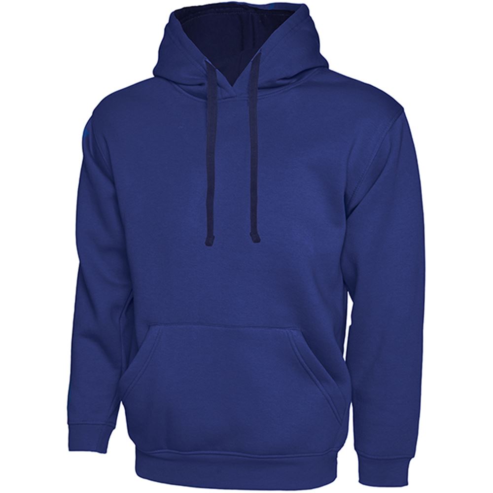 Uneek UC507 Contrast Hooded Sweatshirt | Safetec Direct