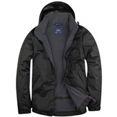 Uneek UC620 Premium Fleece Lined Waterproof Outdoor Jacket Black