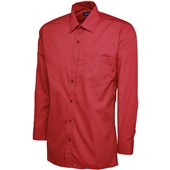 Uneek UC709 Mens Long Sleeve Poplin Shirt 120g