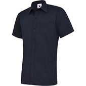 Uneek UC710 Mens Short Sleeve Poplin Shirt 120g