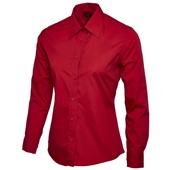 Uneek UC711 Ladies Long Sleeve Poplin Shirt 120g
