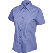 Uneek UC712 Ladies Short Sleeve Poplin Shirt 120g