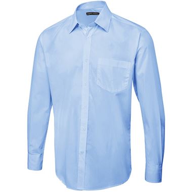 Uneek UC713 Men's Tailored Fit Long Sleeve Poplin Shirt 120g