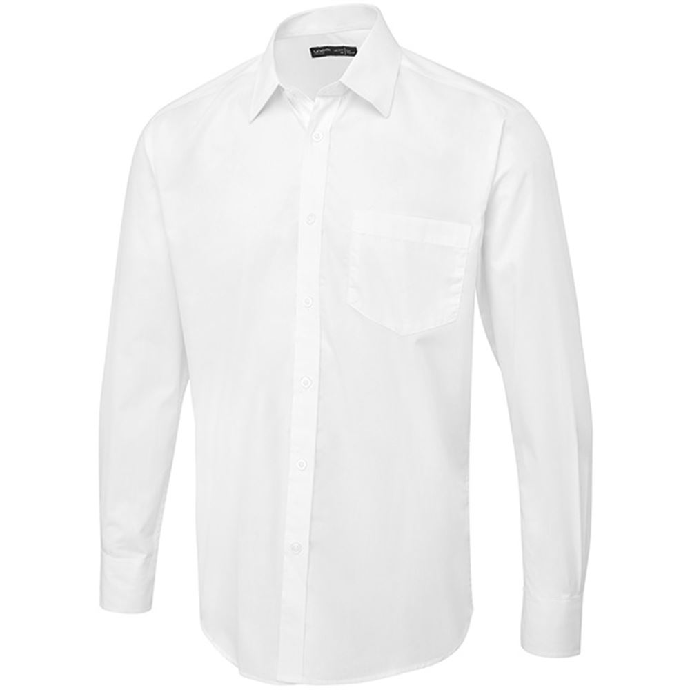 Uneek UC713 Mens Long Sleeve Poplin Shirt | Safetec Direct