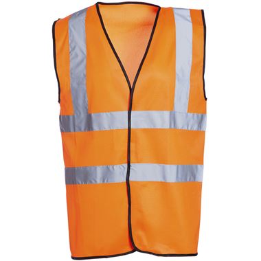 Orange Hi Vis Vest - Conforms to Latest EN ISO 20471 Class 2