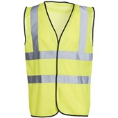 Yellow Hi Vis Vest - Conforms to Latest EN ISO 20471 Class 2