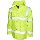 Uneek UC803 Yellow Padded Waterproof Hi Vis Jacket