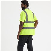 Uneek UC808Y Yellow Hi Vis Short Sleeve Polo Shirt