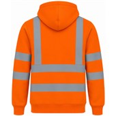 Uneek UC814O Rail Orange Hi Vis Hooded Sweatshirt