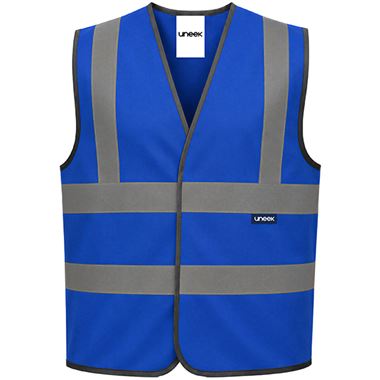 Uneek UN801 Coloured Sleeveless Safety Waist Coat