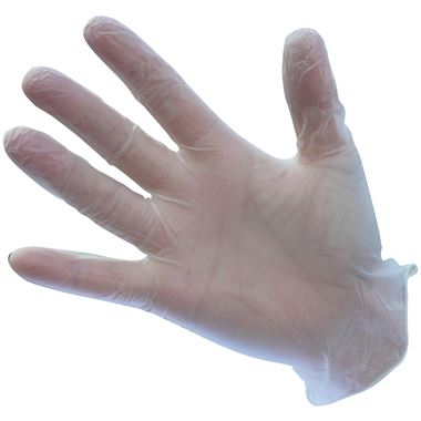Vinyl Powder Free Disposable Gloves Clear AQL1.5 Box100 - Size XL