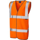 Leo Workwear Tarka Orange EcoViz Hi Vis Vest