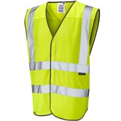 Leo Workwear Arlington Yellow EcoViz Mesh Hi Vis Vest