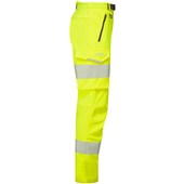 Leo Workwear Starcross Yellow EcoViz Stretch Women's Hi Vis Work Trouser