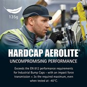JSP Hardcap Aerolite Lightweight Short Peak Bump Cap - Peak (5cm)