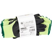 MultiSAVE Pack 12 - Portwest AB625 Cut D Cut Resistant Gloves with PU Coating 13g (12 Pairs)
