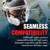 JSP EVOGuard C2 Industrial K&N Anti Scratch Anti Mist Visor Kit (Fits with EVOGuard & EVO Safety Helmets) - ADA250-060-000