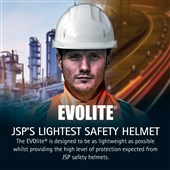 JSP EVOLite Safety Helmet - Mid Peak - Vented - Wheel Ratchet - AJB170-000-100