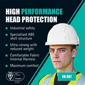 JSP EVOLite Safety Helmet - Mid Peak - Vented - Wheel Ratchet - AJB170-000-100