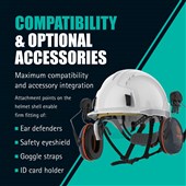JSP EVOLite Safety Helmet - Mid Peak - Vented - Wheel Ratchet - AJB170-000-100