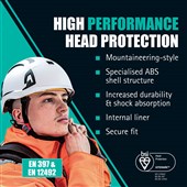 JSP EVO Alta Dualswitch Reflective Safety Helmet - Vented - Wheel Ratchet - ARD170-400-100