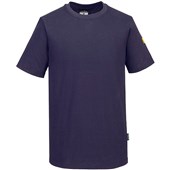 Portwest AS20 Protective Anti-Static ESD Short Sleeve T-Shirt 195g