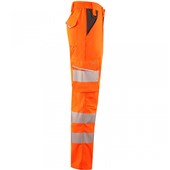 Leo Workwear Winswell EcoViz Women's Orange Stretch Hi Vis Cargo Trouser