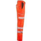 Leo Workwear Winsford EcoViz Orange Stretch Hi Vis Cargo Trouser