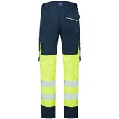 Leo Workwear Winsford EcoViz Yellow Stretch Hi Vis Cargo Trouser