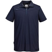 Portwest DX410 DX4 Stretch Zip Neck Polo Shirt 150g