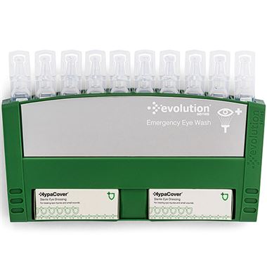 Evolution Eye Wash Pod Station (10 x 20ml Pods & 2 Eye Pads)