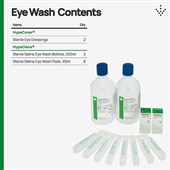Evolution Eye Wash Complete Bottle Station (2 x 500ml Bottles & 8 x 20ml Pods)