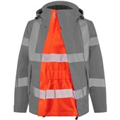 Leo Workwear Rail Orange EcoViz Maternity Expander for Rosemoor Women's Hi Vis Jacket