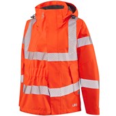 Leo Workwear Rail Orange EcoViz Maternity Expander for Rosemoor Women's Hi Vis Jacket