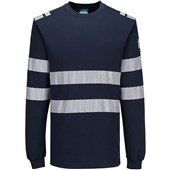 Portwest Modaflame PW3 FR732 Inherent Flame Retardant Anti static Arc Flash Hi Vis Long Sleeve T-Shirt