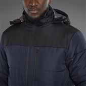 JCB Water Repellent Padded Jacket with Hood