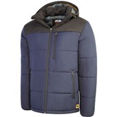 JCB Water Repellent Padded Jacket with Hood