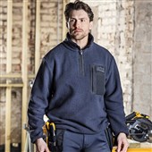 JCB Quarter Zip Borg Fleece 320g