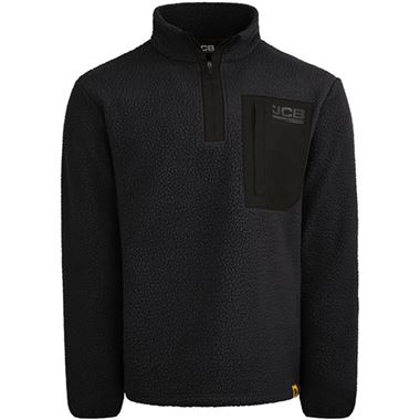 JCB Quarter Zip Borg Fleece 320g