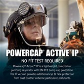 JSP Powercap Active IP Powered Respirator TH1P Dust Protection CAE602-941-100 Impact Visor