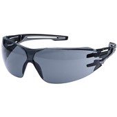 Portwest PR01 Anthracite Wraparound Safety Glasses - Anti Scratch & Anti Fog