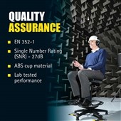 JSP Sonis 1 Ear Defenders AEB010-0AY-800 - SNR 27dB