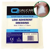 Low Adherent Sterile Dressings - Pack 100 (7.5cm x 7.5cm)