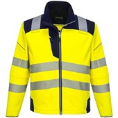 Portwest T402 Yellow PW3 Hi Vis Softshell Jacket