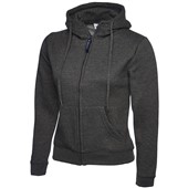 Uneek UC505 Ladies Classic Full Zip Hooded Sweatshirt 300g